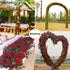 Musdoney 4Pcs 32.2 FT Fake Rose Vine Flowers Plants Artificial Flower Garland Hanging Rose Ivy Home Hotel Office Wedding Party Garden Craft Art De...