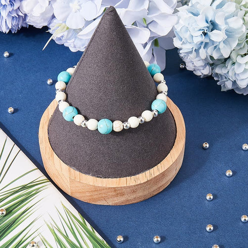 SUNNYCLUE 1 Box 50Pcs Genuine 925 Sterling Silver Beads 4mm Round Beads Bulk Smooth Seamless Ball Bead Rondelle Loose Spacer Beads Metal Spacers f...