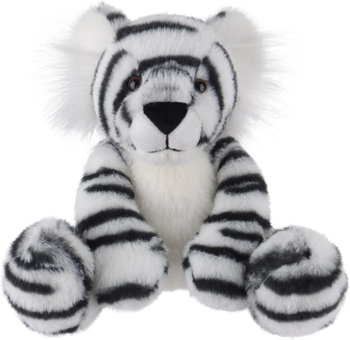 Apricot Lamb Toys Plush White Classic Tiger Stuffed Animal Soft Cuddly Perfect for Kids 8.0 Inches...