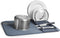 Umbra Udry Dish Rack and Microfiber Drying Mat – Space-Saving Design Folds Up for Easy Storage, Basic Rack, Denim...