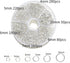 Silver Jump Rings for Jewelry Making 970Pcs Stainless Steel Jump Rings O Ring Mental Open Jump Rings Connectors Necklace Repair Kit, 4mm 5mm 6mm 7...