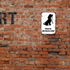 Please Tie Your Dog On Aleash. Outdoor Park Security Retro Minimalistic Tin Sign Fence Mall Street Street Residential Restaurant...