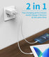 PD QC3.0 Fast Wall Charger USB C/A Power Adapter Type Compatible with iPhone 12/mini/Pro/Max/11/SE/Xs/XR/X/8 for Pro Air 2020 Duo Dual Port Chargi...