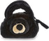 DolliBu Black Bear Plush Handbag - Super Soft Plush Stuffed Animal Purse for Children's Accessories, Kids Hand Bag Toy Purse, Pretend Play, Fluffy...