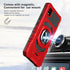 Ailiber Case for TCL ION Z, Cricket TCL IONZ Phone Case with Tempered Glass Screen Protector, Ring Kickstand for Magnetic Car Mount, Military Grad...