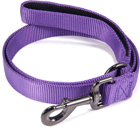 Advanced 4 Feet Dog Leash with Padded Handle-Sturdy Nylon Dogs Leads for Medium Large Dogs Walking,Training,Hiking,Jogging,Camping,etc (Ultra Viol...