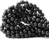 45PCS 8mm Black Smooth Polish Onyx Agate Gemstone Round Loose Beads for Jewelry Making 1 Strand 15"...