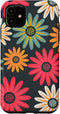 iPhone 11 Floral Daisy Flowers Pink Green Orange Grey Pattern AEN021 Case...
