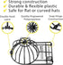 Hat Washer for Washing Machine, Cap Washer, Baseball Cap Washers, Baseball Hat Cleaner/Cleaning Protector (Black (1-Pack))...
