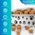 30 Pieces Disposable Dog Bowls Small Pet Feeding Bowls with Printed Pattern Dog Dishes for Small Dogs Pet Paper Food Bowls Travel Bowls for Feedin...