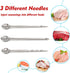 Meat Injector, TGE-V 1-oz Plastic BBQ Marinade Injector Kit, Turkey Injector Syringe (3 Stainless Steel Meat Needles +3 Replacement O Rings + 1 Cl...