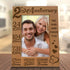 KATE POSH 2nd Anniversary Engraved Picture Frame, 2 years together as Husband and Wife, Boyfriend and Girlfriend, 2 Years of Marriage, Happy secon...