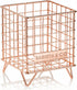 Barista & Co Coffee Pod Cage - Stainless Steel Large Capacity 80+ Coffee Capsule Holder - Copper with Stamp Logo Coffee Pod Storage Compatible wit...