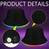 2 Pcs LED Light up Bucket Hat Set LED Light up Bucket Hat LED Bucket Hat for Men and Women Unisex (Black, Neon)...
