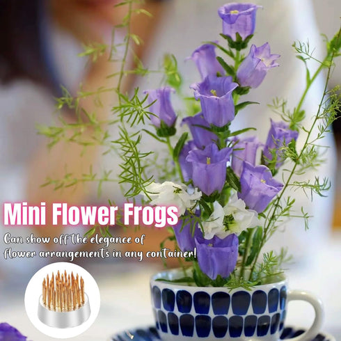 Mini Kenzan Pin Frog 23mm/0.9inch Diameter Floral Ikebana Flower Arranger Holder for Small Vase (5Pcs)...