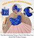 Pardecor Sequin Fabric by The Yard - Glitter Mesh Fabric, Little Mermaid Design, Sparkle Cloth (1 Yard, Royal Blue)...