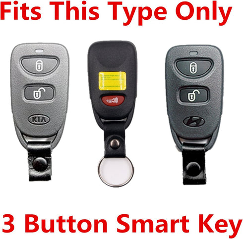 Rpkey Silicone Keyless Entry Remote Control Key Fob Cover Case protector Replacement Fit For Hyundai Accent Santa Fe Tucson Kia Rio Rio5 PLNHM-T00...