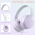 rockpapa L22 Wired Headphones for Kids Girls Boys Women with Microphone, Foldable Stereo 3.5mm Corded Headphones for School Classroom Chromebooks ...