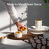 DOWAN Ramekins 4 oz Oven Safe for Creme Brulee Souffle, Porcelain Custard Cups Ramiken for Baking, Classic Style Ramekins Bowls, Set of 6, White...