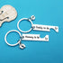 Xiahuyu Pregnancy Announcement Keychain - Silver - Modern - Parenthood - Unisex Adult - New Parents, Expectant Parents...