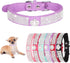 Small Dog Collar for Female Dogs,Crown Bling Puppy Collars Girls Cute Rhinestone Dazzling Sparkling Pretty Bling Crystal Diamond for XXS XS Small ...