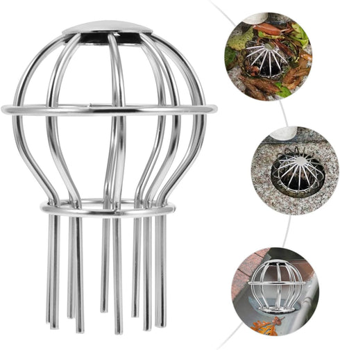 Hemobllo 2 pcs Grille downspout Cover Outdoor Gutter Guard Sink Filter Strainer roof Drainer roof Drain Dome Strainer Wire Drain Bath Drain Strain...