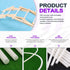 Swpeet 15Pcs Milkly Plastic Rods Assortment Kit, Diameter 7mm Length 250mm Material ABS Round Stick Round Solid Bar DIY Model for DIY Toys Buildin...