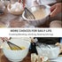 Silicone Whisk, Heat Resistant Stainless Steel Wire Whisk Set of 3, Kitchen Cooking Whisks No Scratch, Non-stick Cookware Balloon Egg Beater for B...