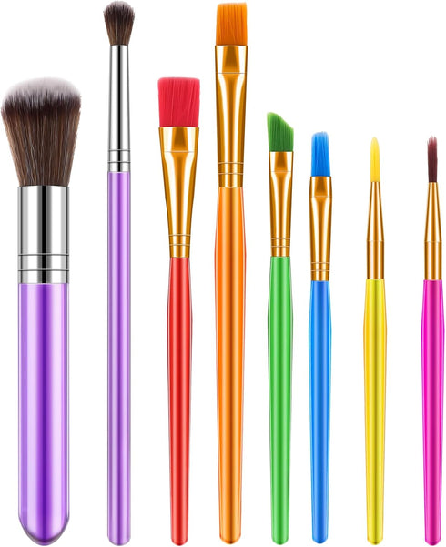 8 Pieces Cake Decorating Brushes Tools Set Cake Baking Brush Food Paint Brush Fondant Gum Paste Sugar Cookie Decorating Tools Kit for DIY Cake Sug...