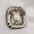 Victorian Vintage Style Embellishment Rectangle Shaped Purple Stone Brooch and Pin Art Deco Jewelry...