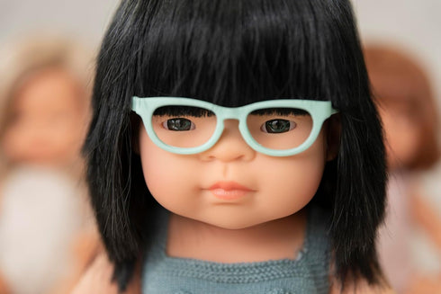 Miniland Turquoise Glasses for 15 inch Dolls. Funny accesory to give Realism to The Play...