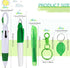 30 Pieces Badge Reel Pen Retractable Shuttle Pens Clip with Mini Highlighter Nurse Pens Neon Marker Pen LED Keychain Flashlight Key Ring Nursing K...
