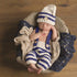 3 PCS Newborn Photography Prop Baby Hat Knitted Handmade Cover Diaper with Toddler Swaddle Blankets Wraps for Infant Boy Girl Princess Twins...