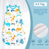 MOEMOE BABY Sleeping Sack with Feet 0.5 Tog Toddler Wearable Blanket Muslin Cotton Swaddle Blanket...