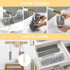 4 PCS Feather Dusters for Cleaning, Bendable Duster with Extension Pole, & Reusable Microfiber Dusters for Cleaning Ceiling Fan, Furniture & Blind...