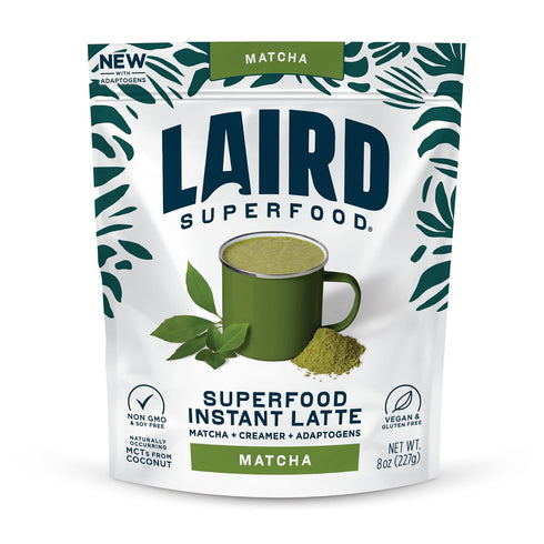 Laird Superfood Matcha Instant Latte with Adaptogens - Matcha Latte Green Tea Powder Packed with Antioxidants and Superfood Coconut Creamer - Glut...