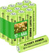 Rechargeable AAA Batteries 500mAh, 1.2V Ni-MH Triple A High Capacity Precharged Solar Batteries for Garden Lights, Pathway Lights, Landscape Outdo...