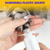 Dog Nail Trimmers, Usable for Cat Nail Clipper, Dog Nail Grinder, Upgraded Dog Nail Grinder Silent Use, Rechargeable Battery, Equipped with LED Li...