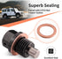 M14 x 1.5 Magnetic Oil Drain Plug made from T6 Aircraft Aluminum with 5PCS Washer Gaskets...