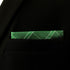 SHLAX&WING Green Checkered Mens Silk Pocket Square Unique Design Large 12.6 inches...