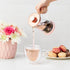 Pinky Up Riley Mini Glass Tea Press Pot, Coffee Maker, French Press for Loose Leaf Tea and Coffee, Hot or Iced Beverage Brewer, 12 oz, Pink...