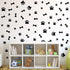 76 Pieces Dog Paw Decal Paw Print Sticker Dog Room Decor for Walls Pup Removable Vinyl Wall Sticker Decoration Animal Footprint for Nursery Bedroo...