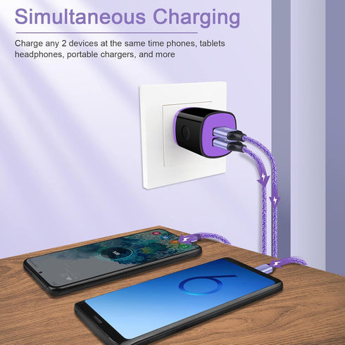 USB C Charger for S24 S23 FE S23 S22 Ultra S21 FE S10 S9 A25 A15 A05 A05s A54 A34 A24 A14 A13, Android Charger Car Fast Type C Charging Block Dual...