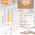 MAXvolador G9 LED Bulb Dimmable, Warm White 2700K, 40W T4 Halogen Equivalent, Bi Pin Base 4W G9 Light Bulbs for Chandelier Lighting, 400LM, 6 Pack...
