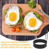 4 Pack Stainless Steel Eggs Maker Non Stick Round Egg Cooker for Cooking Cooking Rings Shaper for Frying Pancake Sandwiches Metal Handle Household...