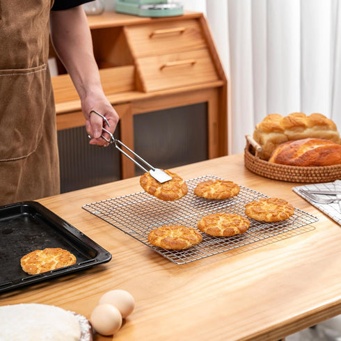 Cooling Rack, 13"x13.8" Cookie Cooling Racks for Cooking and Baking, Oven and Dishwasher Safe, Kitchen Wire Baking Rack for Roasting, Grilling, Se...