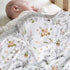 Baby Blankets for Unisex Boys Girls, Super Soft Nursery Minky Blankets with Baby Elephant Design and Dotted Fleece Backing, Printed Bed Throws New...