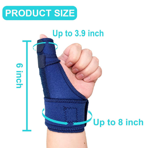 Trigger Thumb Splints - Thumb Spica Support Brace Stabilizer for Carpal Tunnel, Arthritis, Sprains, Strains, Pain Relief - Left or Right Hand...