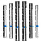 Prasacco 6 Pack Stainless Steel Sliding Gauge Sewing Ruler, Sewing Measuring Tool Quilting Ruler Ideal Measuring Tool for Quilting Knitting and Cr...
