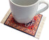 Set of 4 Rug Table Coasters – Oriental Design Fabric Carpet Drink Mats Absorbent Kitchen and Dining Accessories, Spill & Drip Protection, Rectangu...